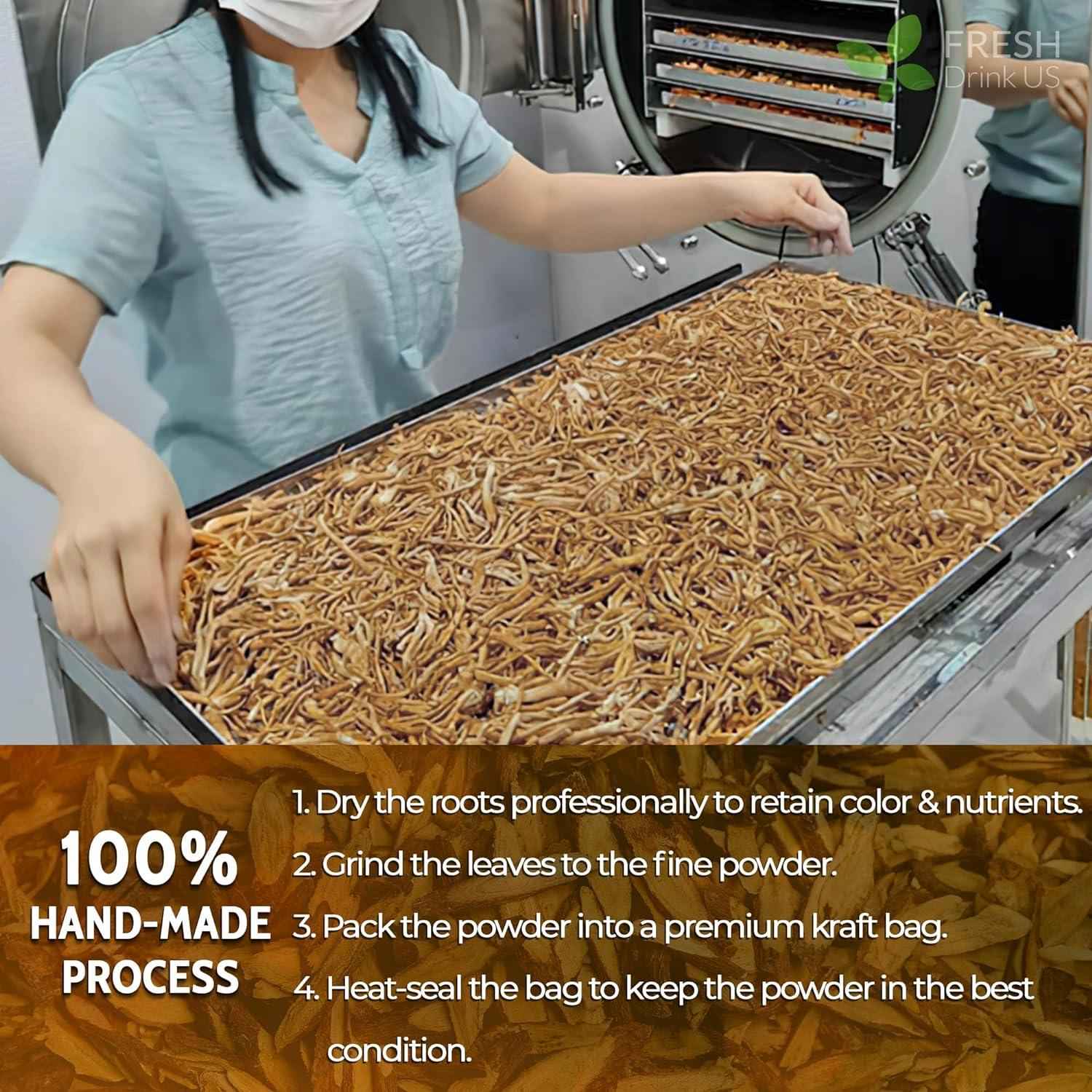 Burdock Root Powder,  Burdock Root Extract, 100% Natural &amp; Pure from Burdock Root, Burdock Root Herbal Tea, No Additives, No Caffeine, Vegan