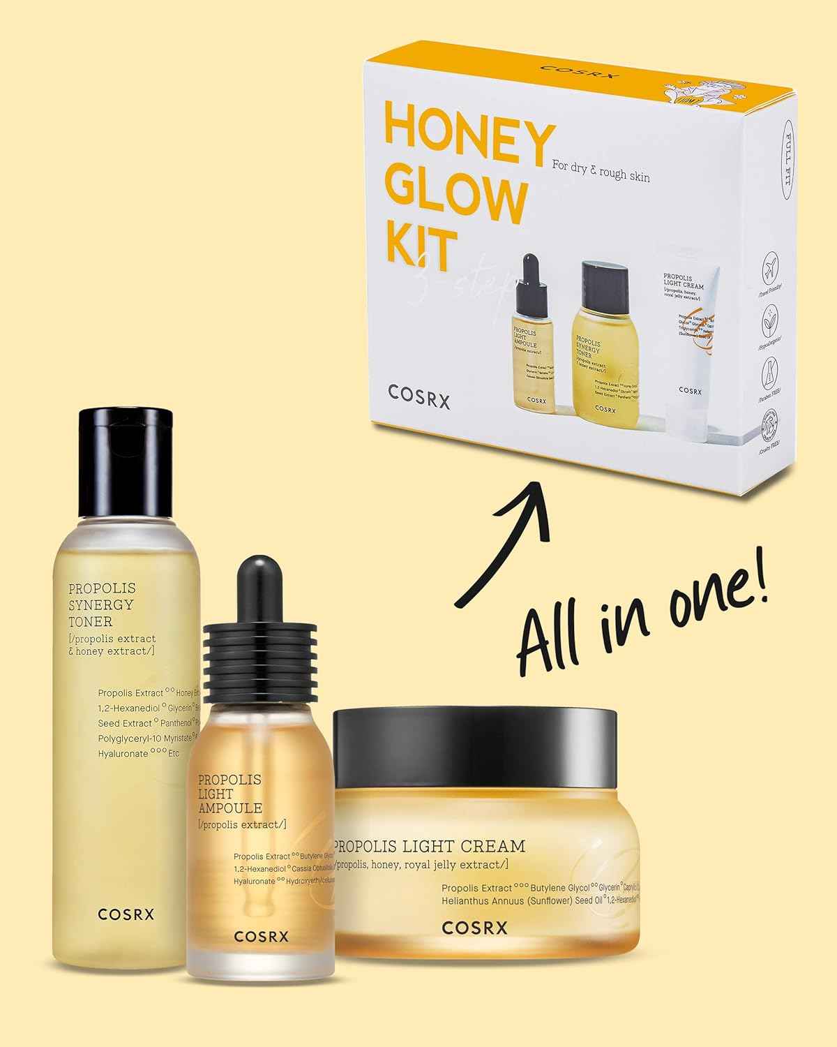 Cosrx Honey Glow Kit
