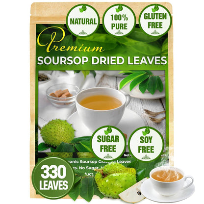 Premium Soursop Leaves Tea bags, Dried Soursop Leaves, Soursop Leaf Powder, Guanabana Leaves Tea, Hoja Guanabana Tea by FreshDrinkUS - Natural and Premium Herbal Tea