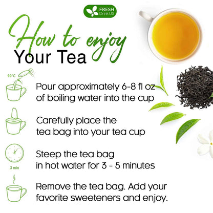 Premium Green Tea Bags, 100% Natural &amp; Pure from Green Tea. Green Herbal Tea. No Sugar, No Gluten, Vegan