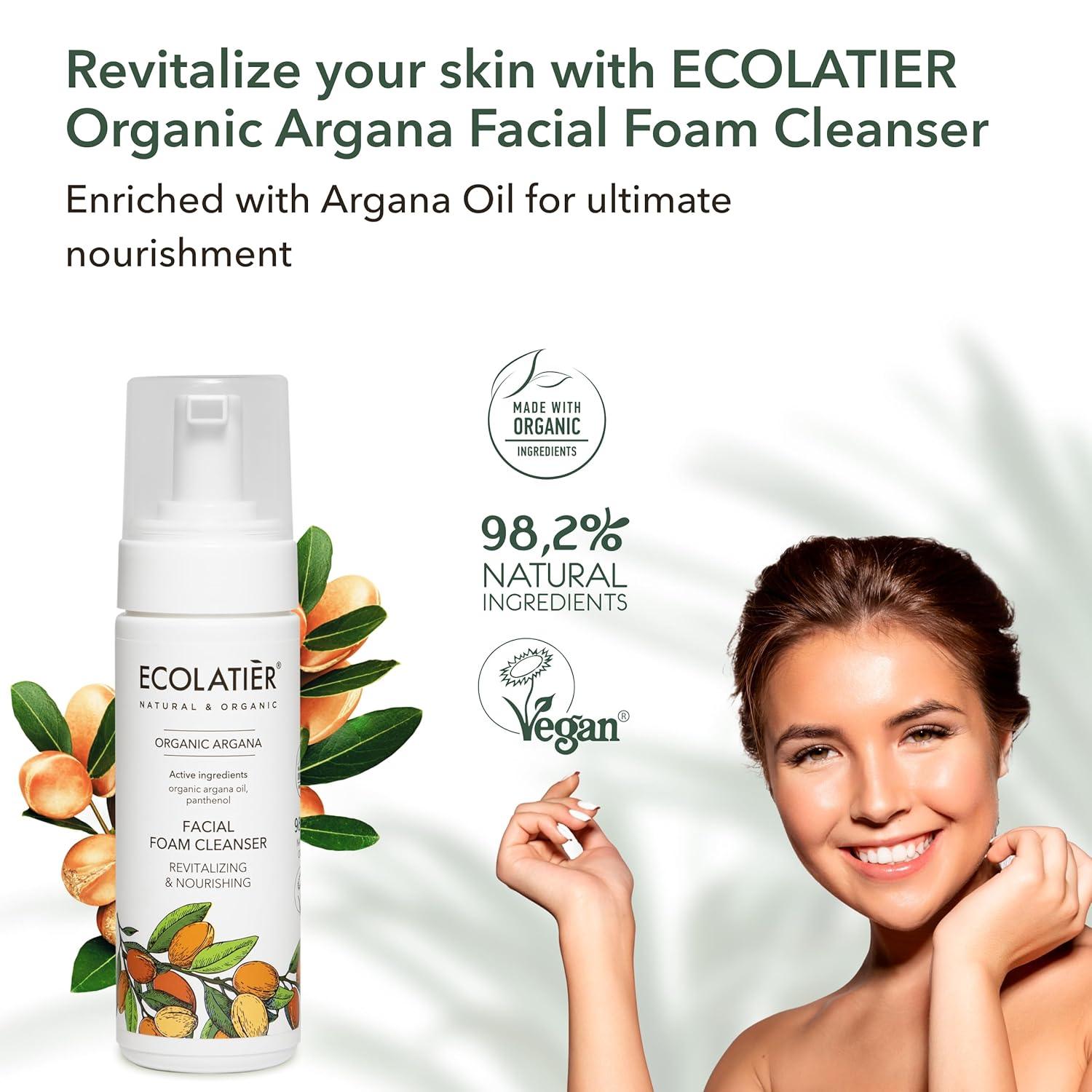 x-Facial Foam Cleanser Revitalizing &amp; Nourishing Organic Argana by Damask Rose