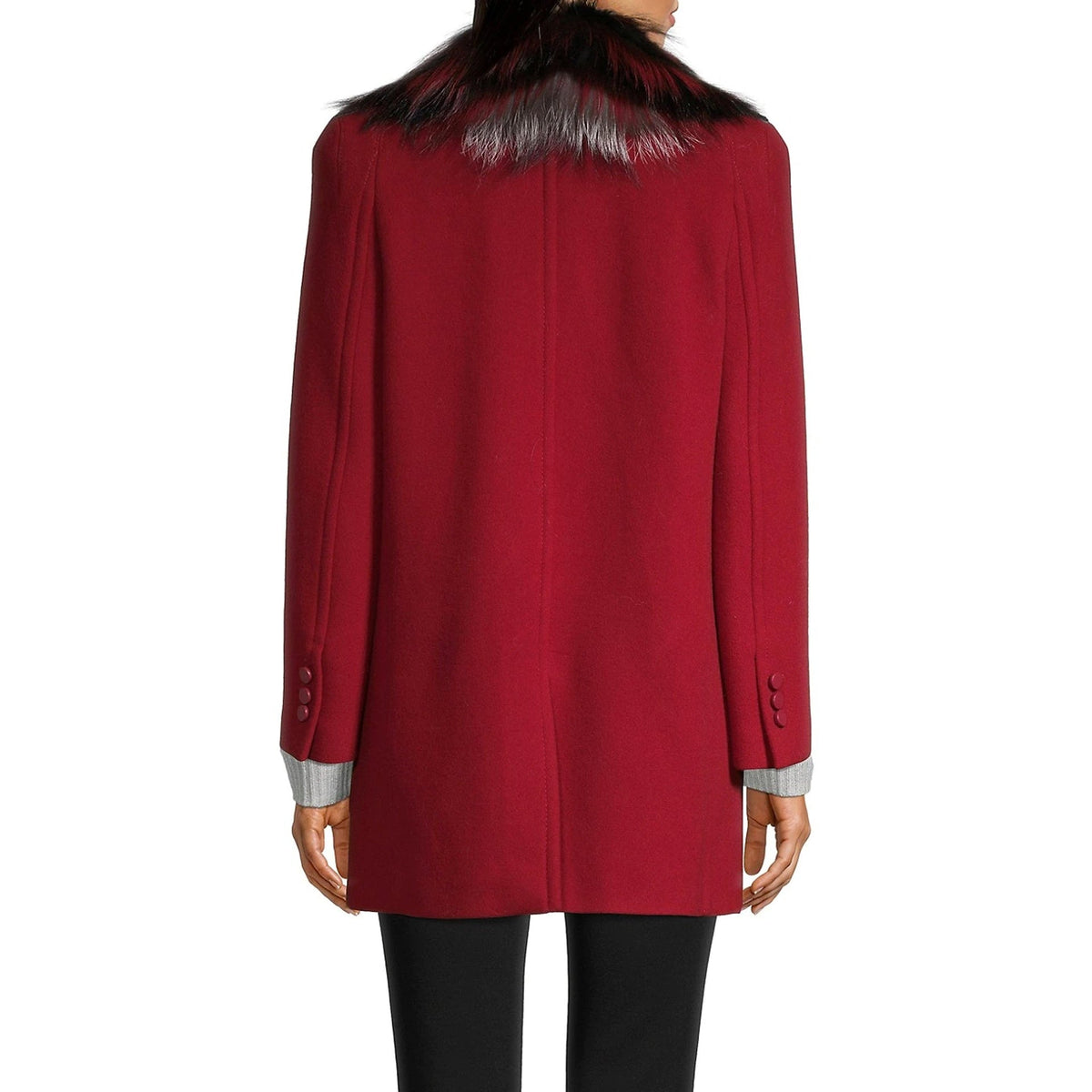 Fendi Fur Collar Wool Coat Women  DestGlow