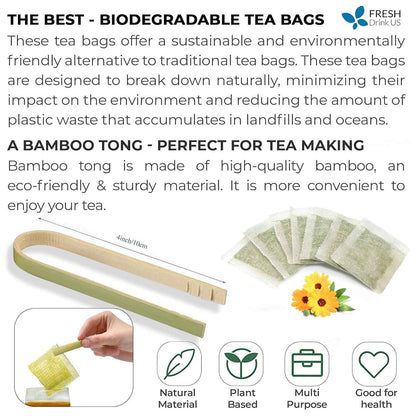 Premium Ginger Tea Bags, 100% Natural &amp; Pure from Ginger Roots, Ginger Tea, Ginger Herbal Tea. Ginger Tea. No Sugar, No Caffeine, No Gluten, Vegan.