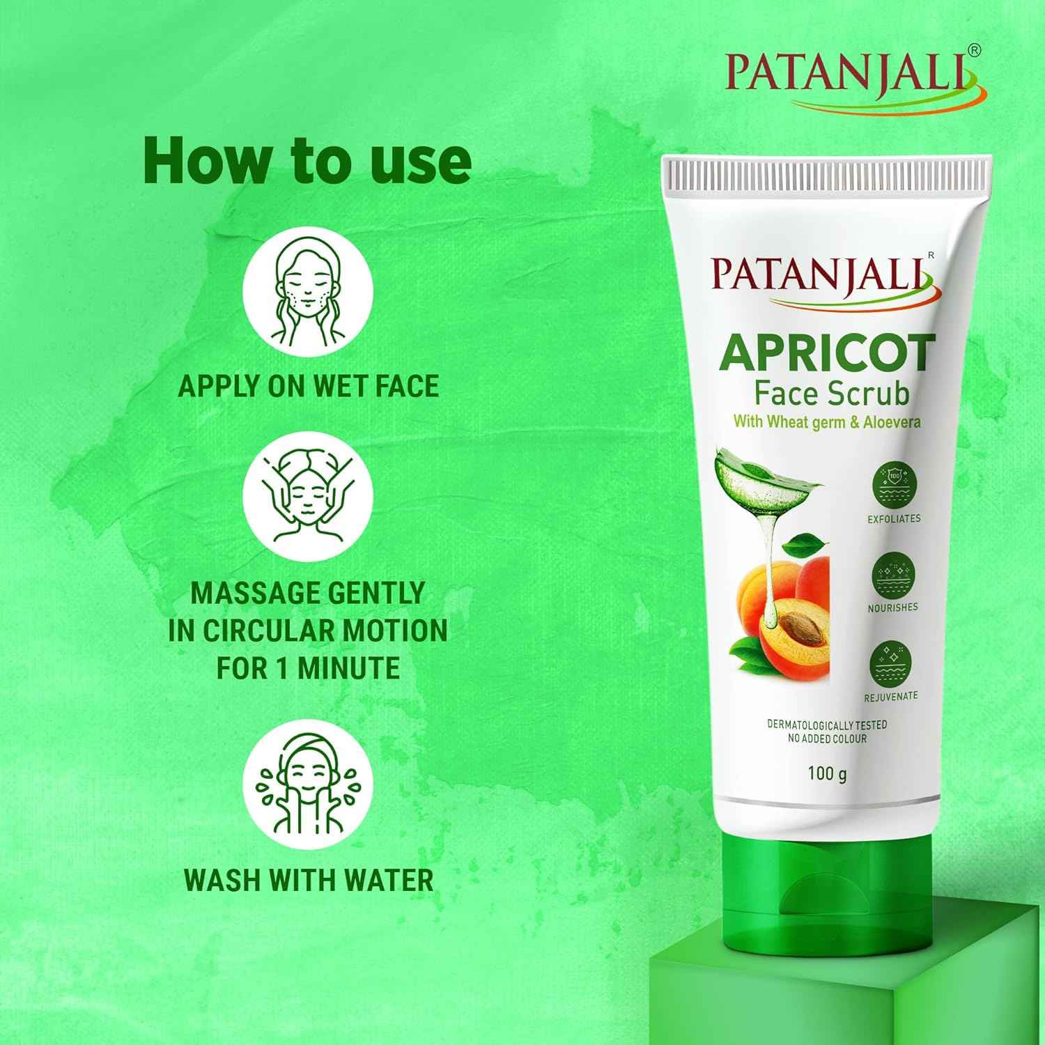 Patanjali Apricot Face Scrub