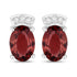 1.35 Carat Genuine Pink Tourmaline and White Diamond 14K White Gold Earrings by Bids.com