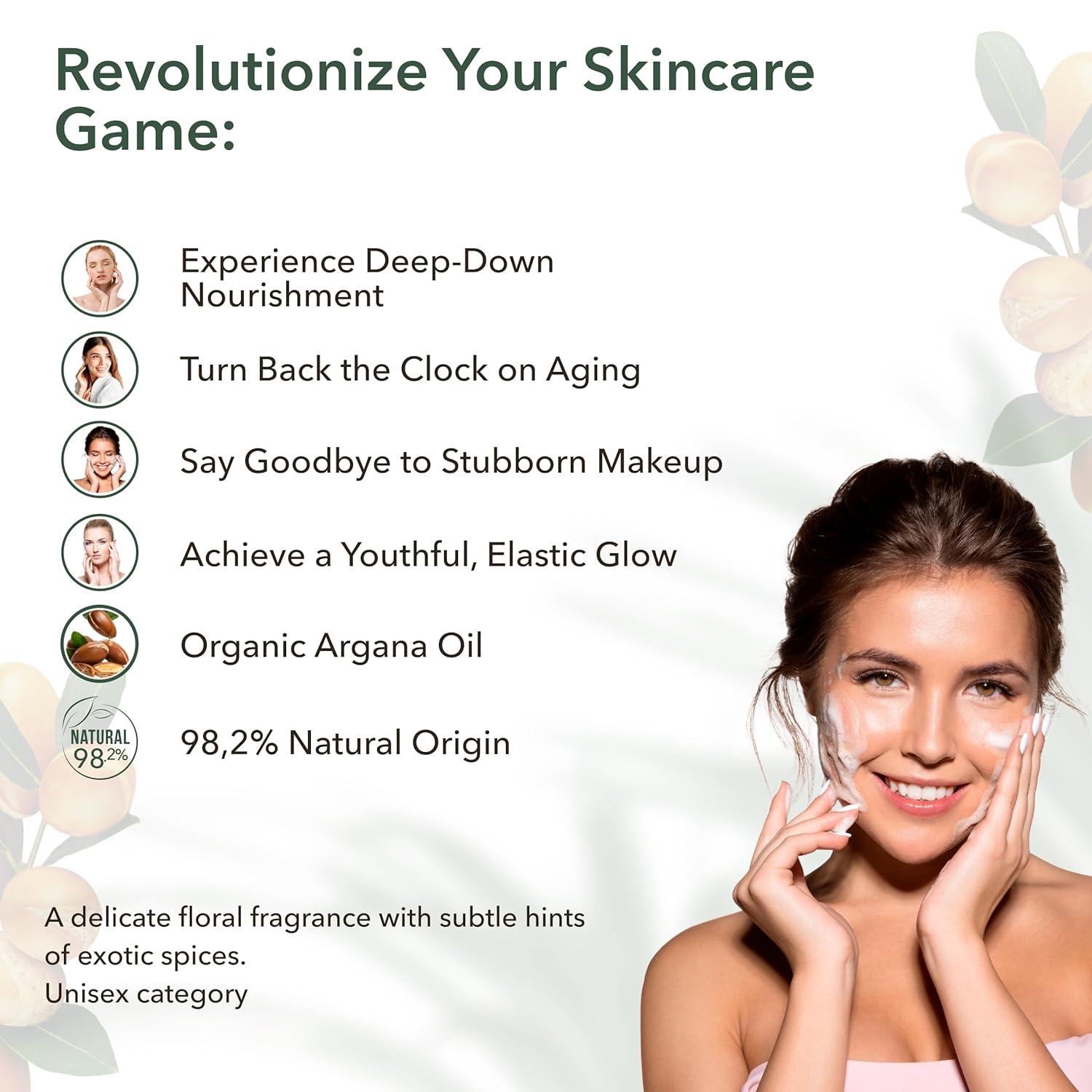x-Facial Foam Cleanser Revitalizing &amp; Nourishing Organic Argana by Damask Rose