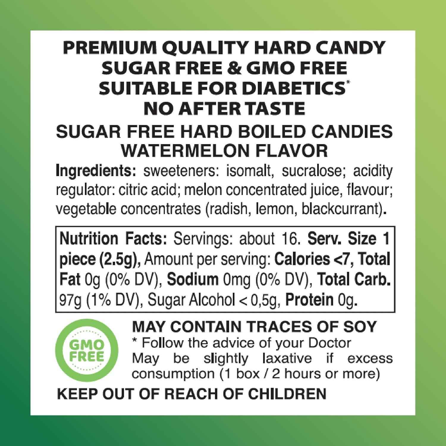 Swiss Imports Melon Sugarfree Candy Bonbons - 1.4oz