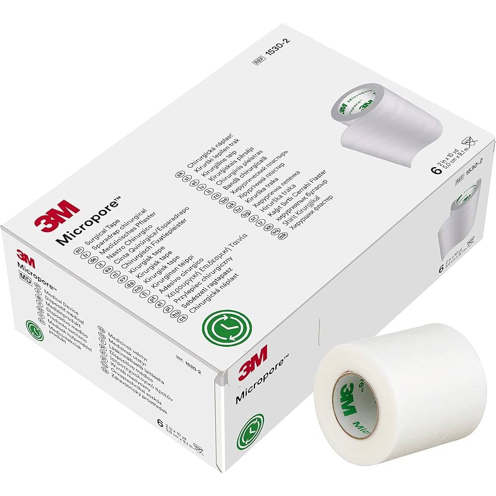 3M Micropore Surgical Paper Tape, 2 Inch, Box of 6 by Pasteur Pharmacy