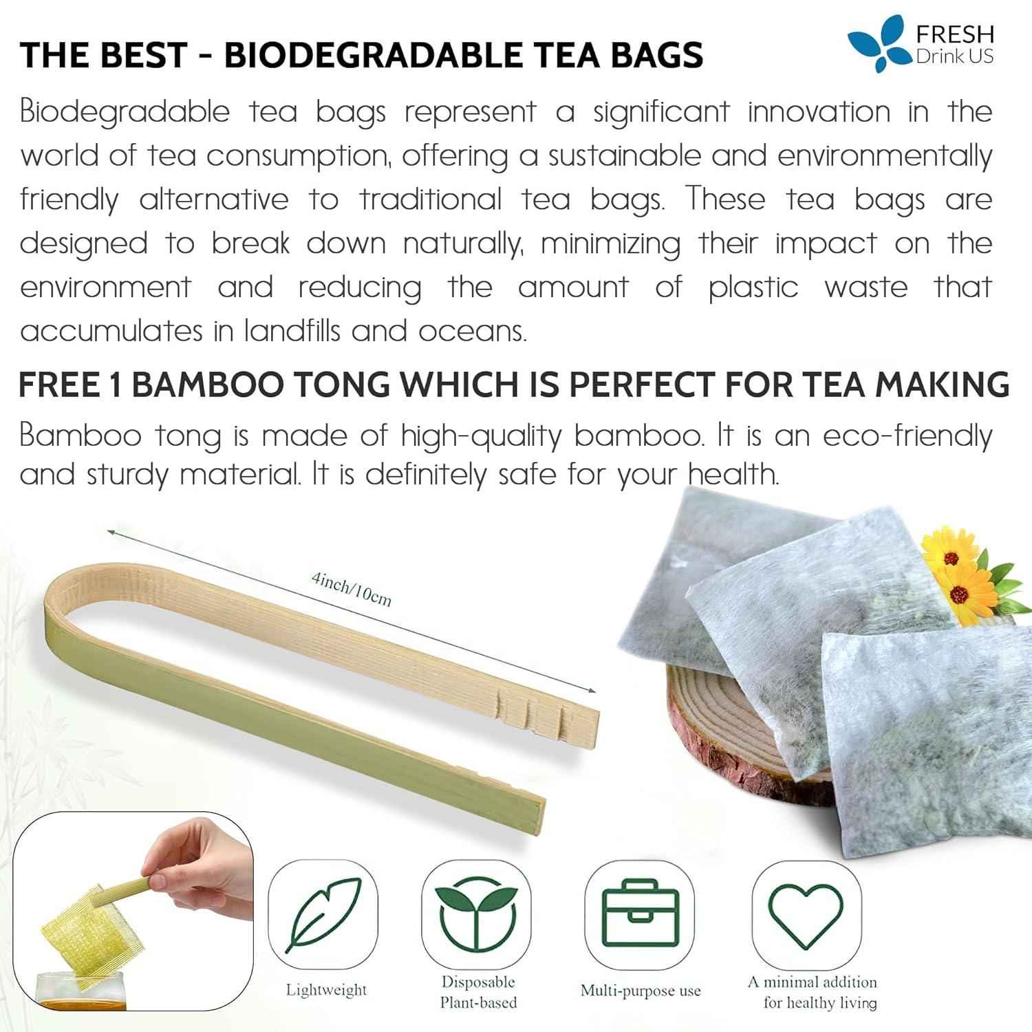 Premium Butterfly Pea Flowers, Tea Bags, 100% Natural and Pure from Butterfly Pea Flowers, Hand-made, Made With Natural Materials-Corn Fiber Tea Bag, Sugar/Caffeine/Gluten Free