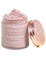 Mary & May Vegan Rose Hyaluronic Hydra Wash Off Pack
