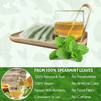 Spearmint Tea Bags, 100% Natural &amp; Pure Spearmint Leaves. Loose Leaf Spearmint Herbal Tea. Spearmint Leaf Tea. No Sugar, No Caffeine, No Gluten, Vegan.