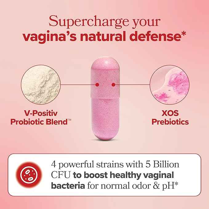 URO Vaginal Probiotics for Women pH Balance with Prebiotics &amp; Lactobacillus Probiotic Blend - Women&