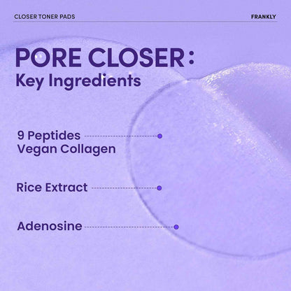 Frankly Closer Pore Tightening Toner Pads