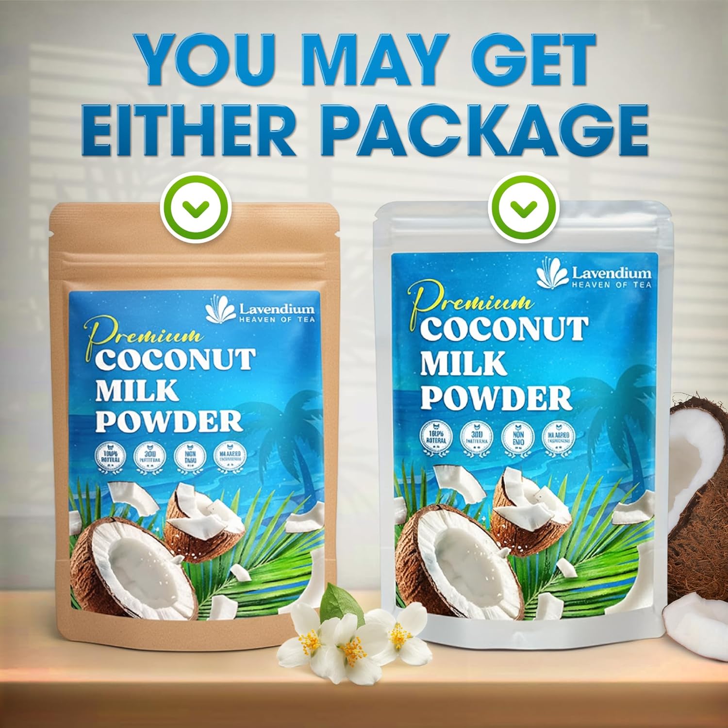 20oz Coconut Milk Powder, 100% Natural, Unsweetened, Perfect for Cake, Coffee, Tea, Creamer Alternative, No Additives, No Gluten, Vegetarian. by FreshDrinkUS - Natural and Premium Herbal Tea