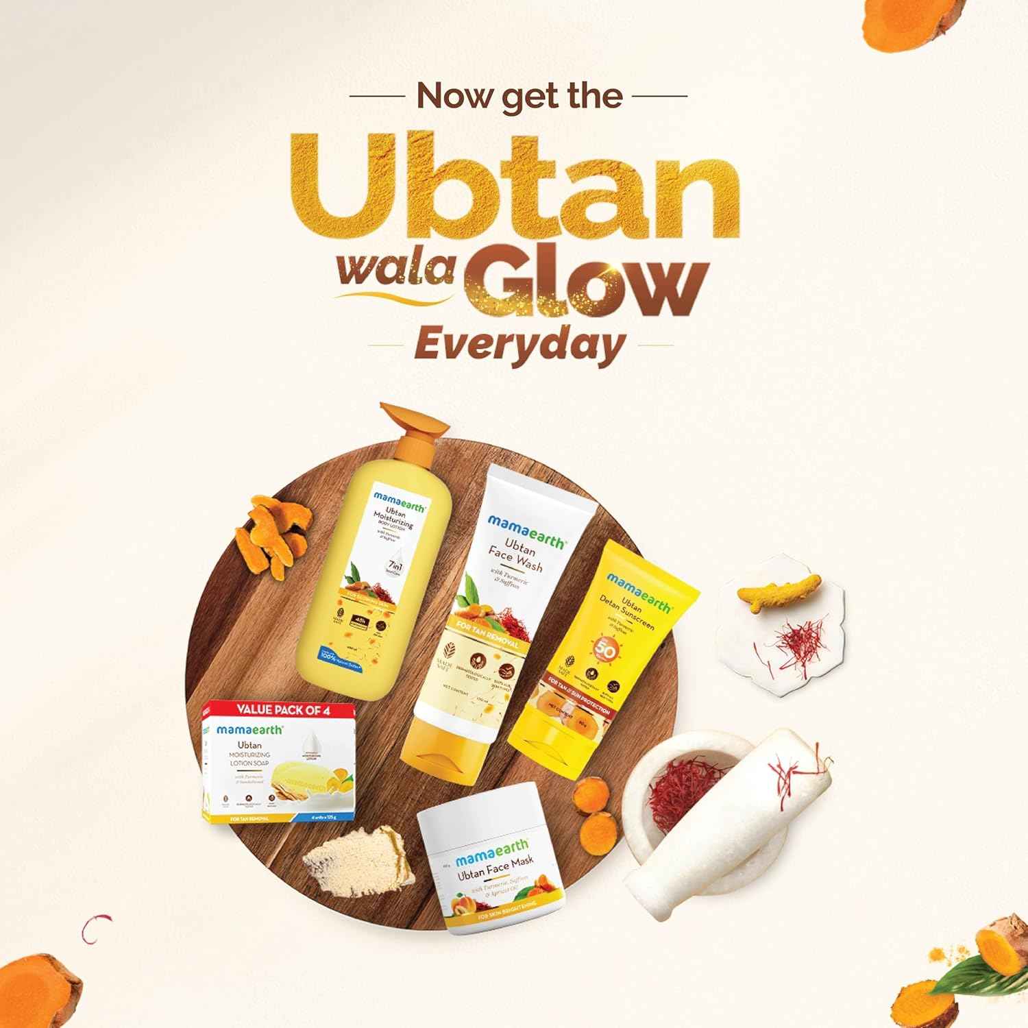 Mamaearth Ubtan Face Wash For Tan Removal