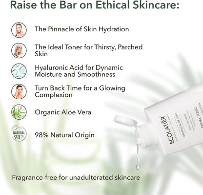 x-Facial Tonic Intense Hydration Organic Aloe Vera by Damask Rose