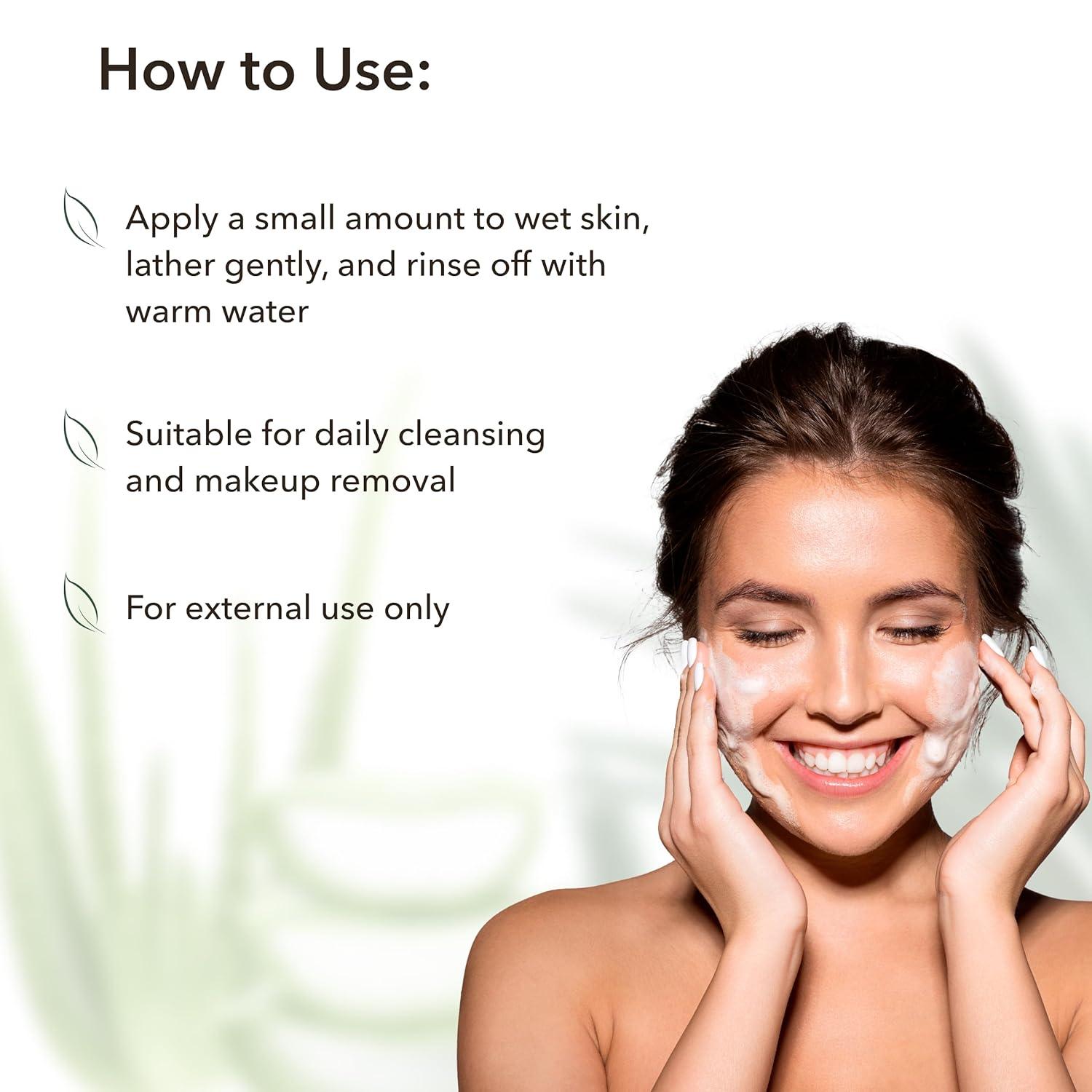 x-Facial Foam Cleanser Intense Hydration Organic Aloe Vera by Damask Rose