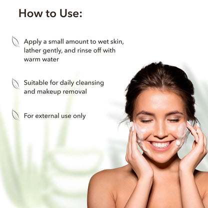 x-Facial Foam Cleanser Intense Hydration Organic Aloe Vera by Damask Rose