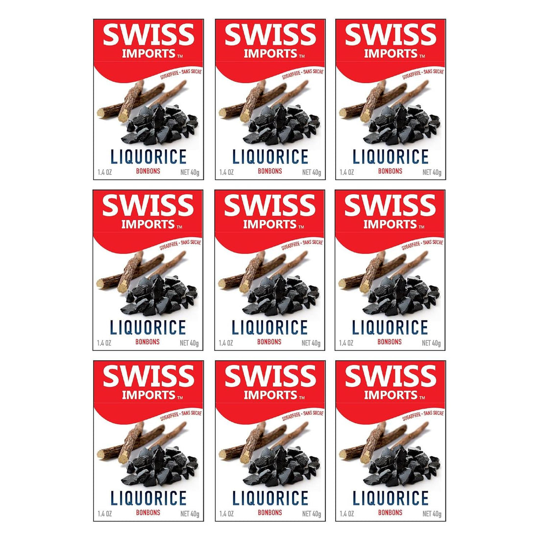 Swiss Imports Liquorice Sugarfree Candy Bonbons - 1.4oz by Pasteur Pharmacy