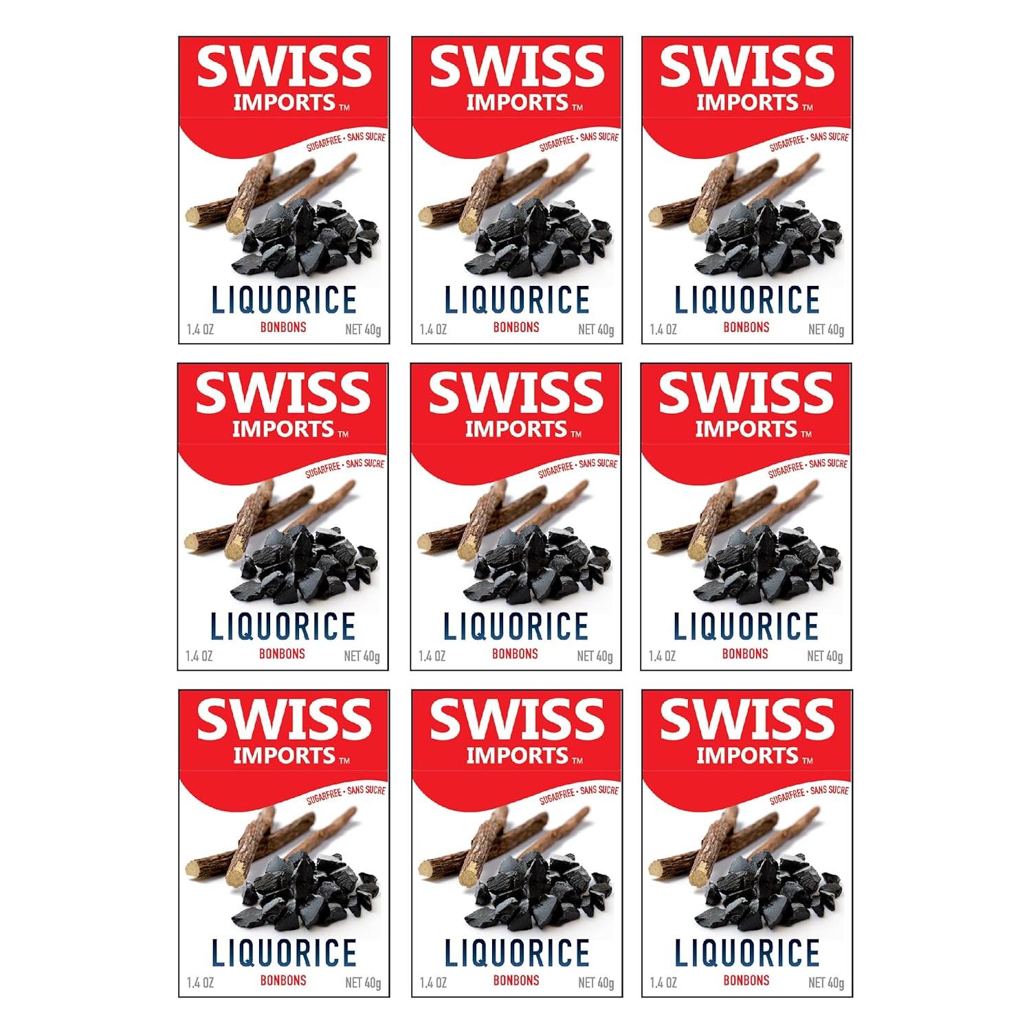 Swiss Imports Liquorice Sugarfree Candy Bonbons - 1.4oz by Pasteur Pharmacy