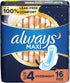 Always MAXI SIZE 4 OVERNIGHT 16 PADS  DestGlow