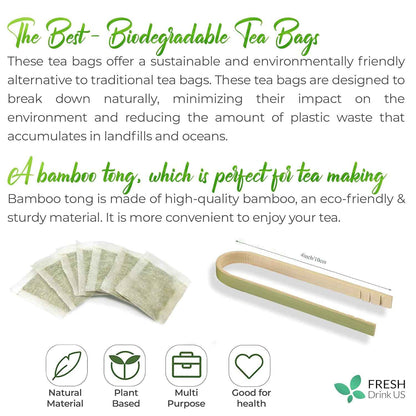 Mugwort Leaf Tea Bags, 100% Natural and Pure Mugwort Leaves, Loose Leaf Mugwort Herbal Tea, Mugwort Leaf Tea, No Sugar, No Caffeine, No Gluten, Vegan.