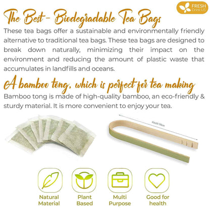 Premium Mullein Licorice Tea Bags. 100% Natural, Blend of Mullein Leaves, and Licorice Root.