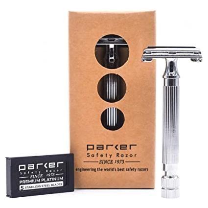 Parker 82R Super HeavyWeight Butterfly Open Double Edge Safety Razor by Pasteur Pharmacy