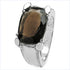 5.48 Carat Genuine Smoky Quartz .925 Sterling Silver Ring by Bids.com