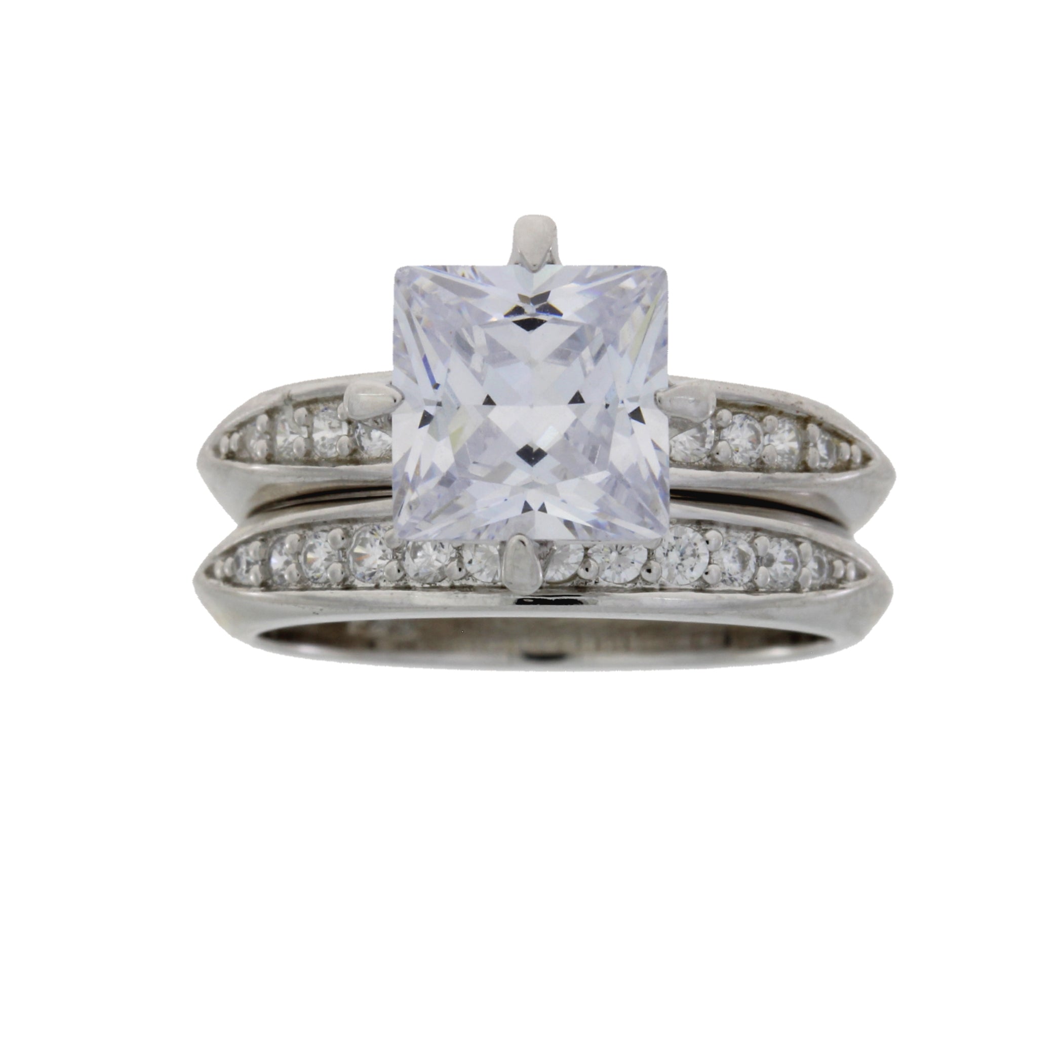 Natural Cubic Zirconium CZ SS Bridal Sterling Silver by Bids.com