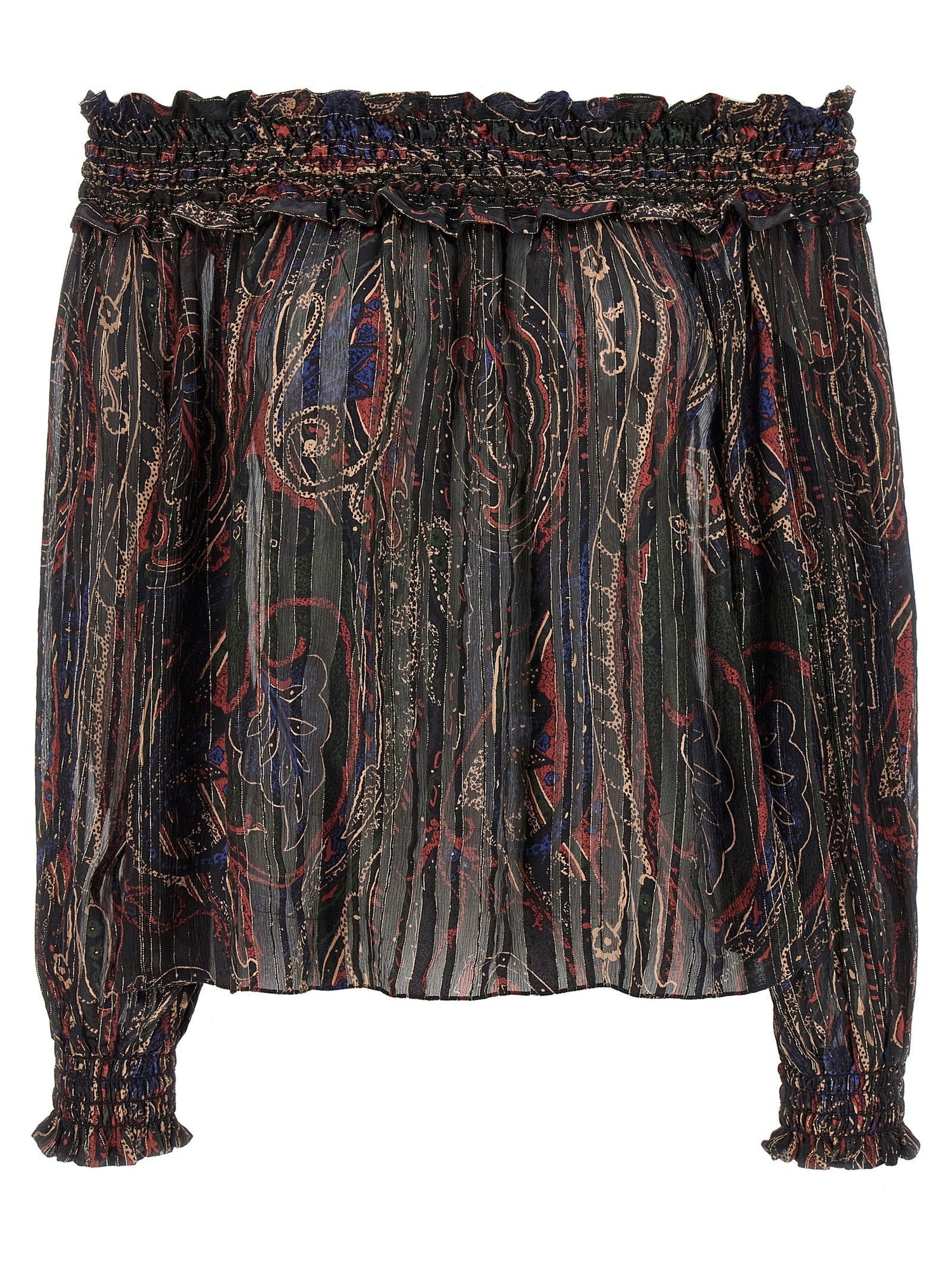Saint Laurent Women Smock Stitch Blouse by Luosophy