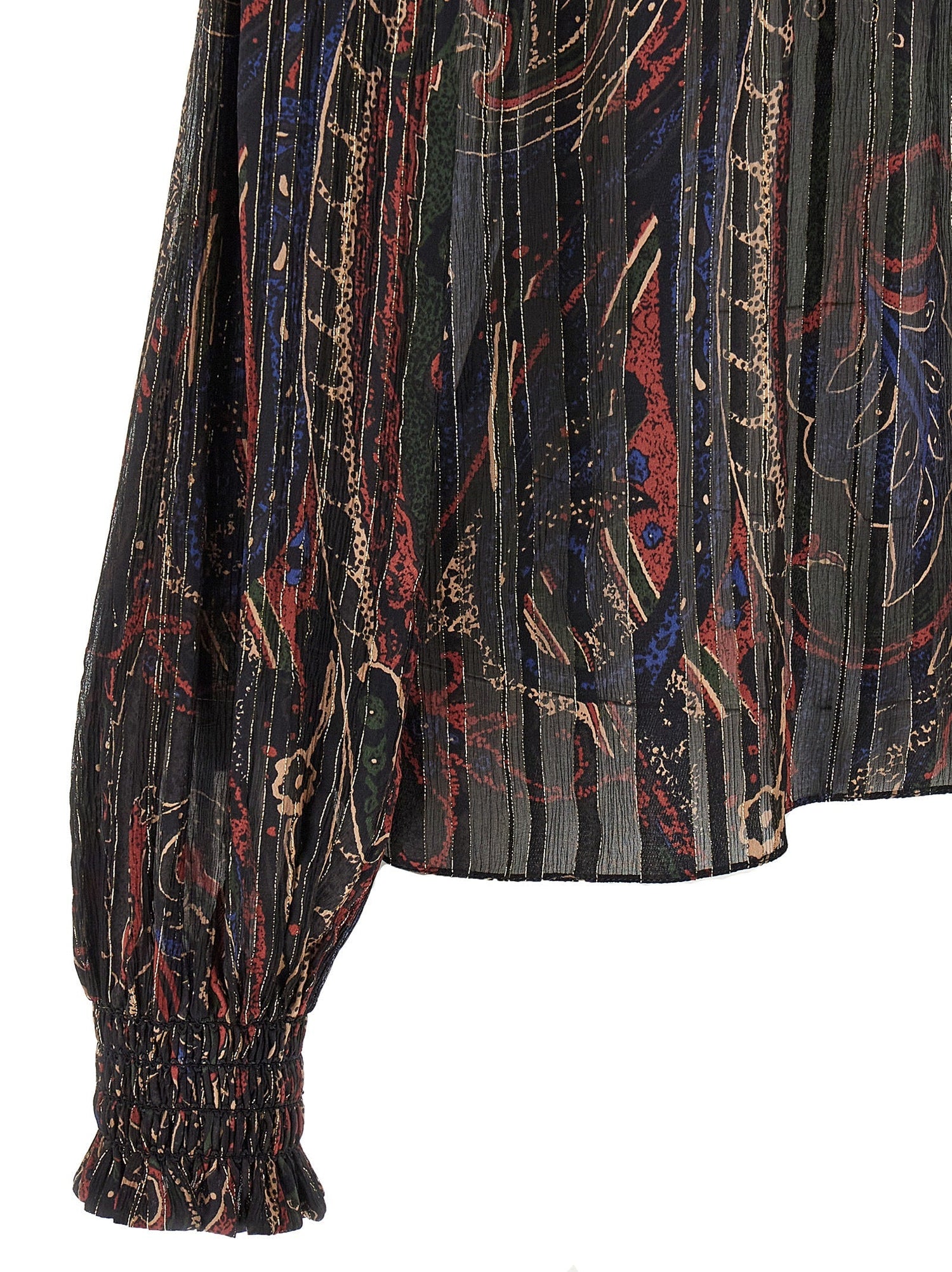 Saint Laurent Women Smock Stitch Blouse by Luosophy