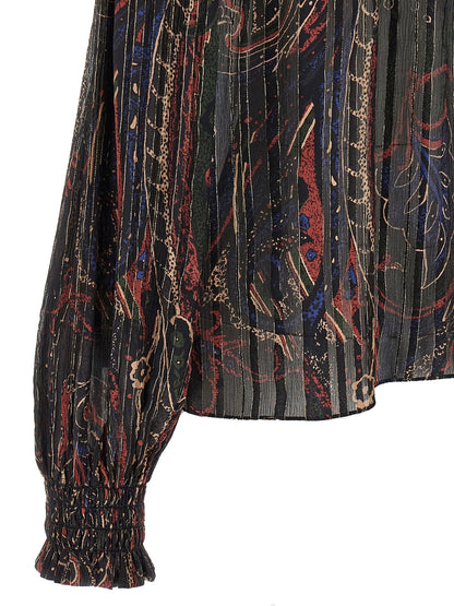 Saint Laurent Women Smock Stitch Blouse by Luosophy
