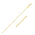 18k Yellow Gold Cable Chain 1.1mm by Bids.com