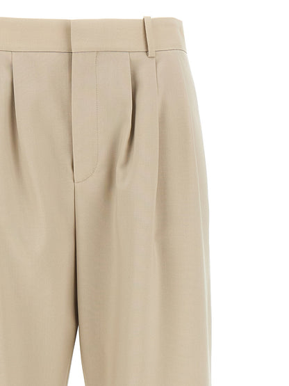 Saint Laurent Women Pleat Pants by Luosophy