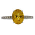 Natural 2.20ct Citrine Diamond Ring 14KT White Gold by Bids.com