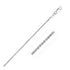 14k White Gold Sparkle Anklet 1.5mm  DestGlow