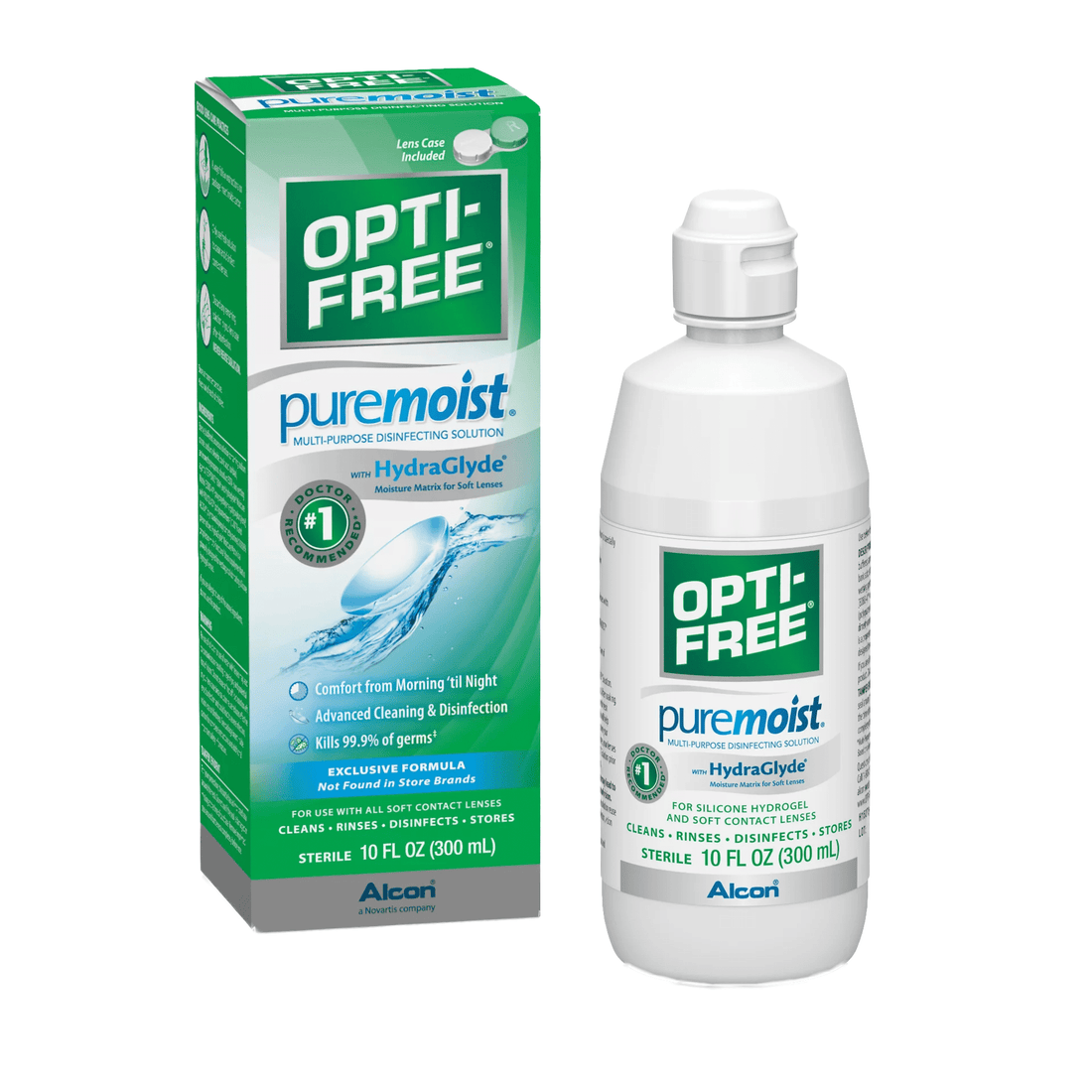 Opti-Free Pure Moist With Hydra Glyde Multi Purpose Disinfection Solution 10 Fl Oz 