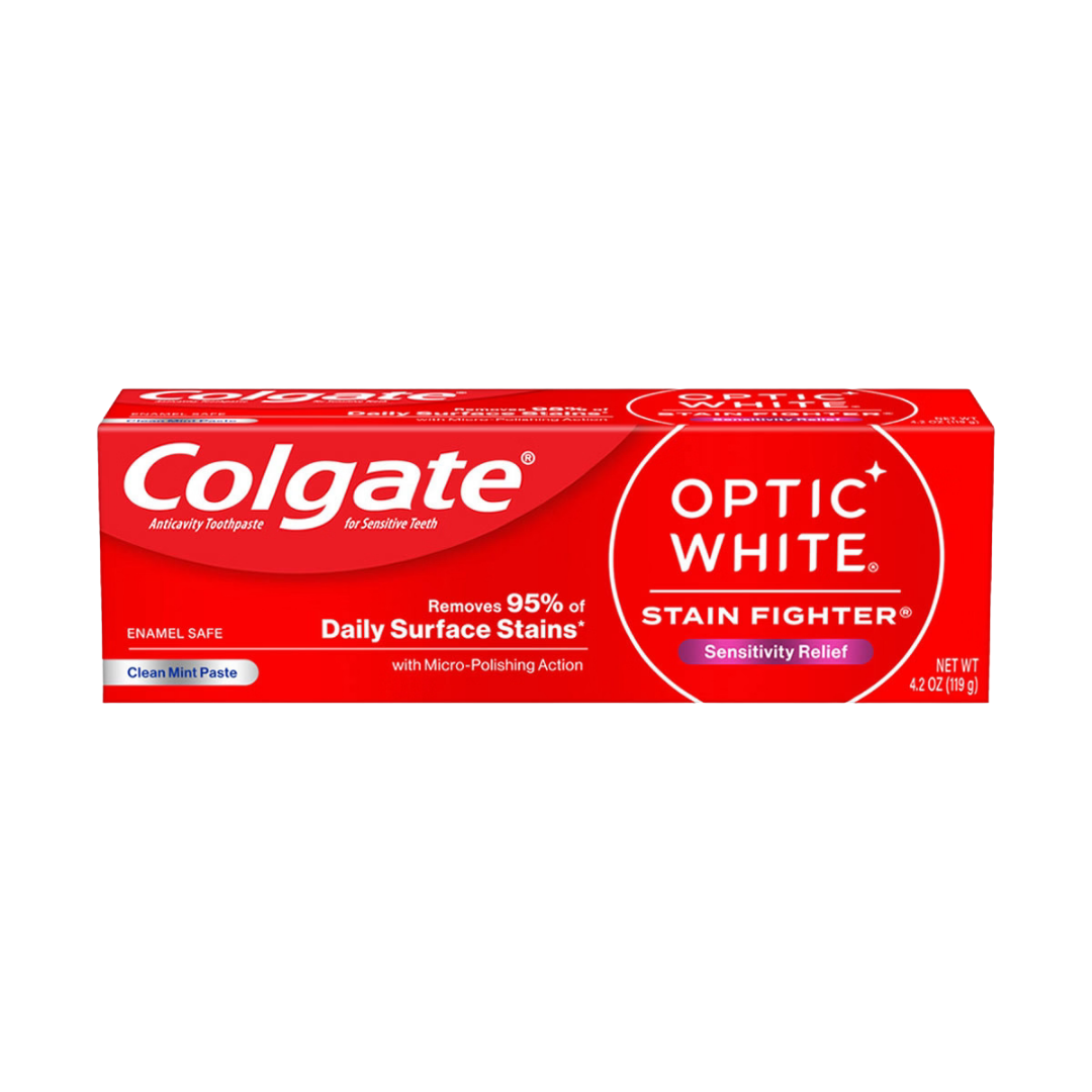 Colgate Optic White Stain Fighter Toothpaste 4.2oz by Farmacias Savia