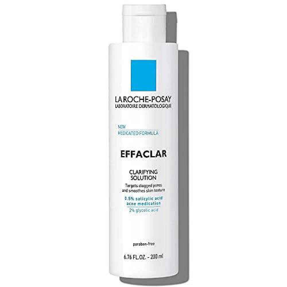 La Roche-Posay Effaclar Clarifying Solution Acne Toner With Salicylic Acid, 6.76 Fl Oz