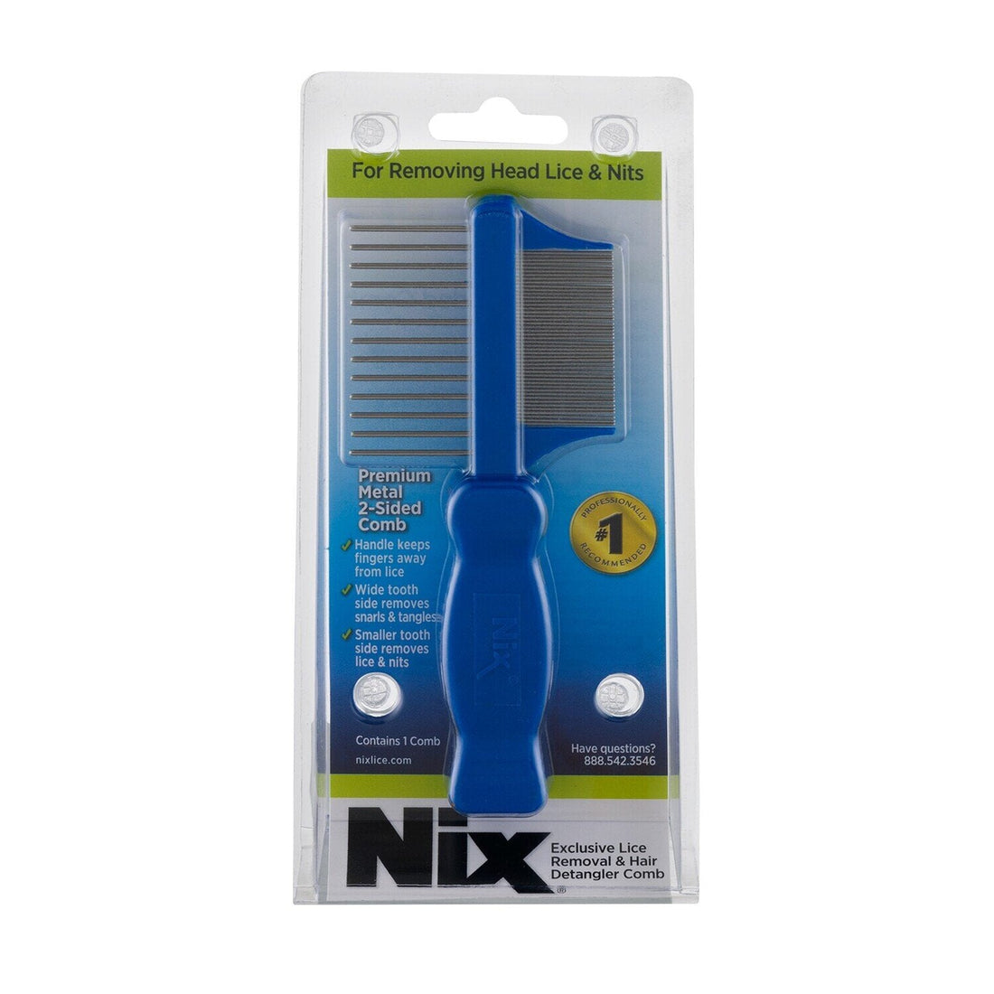 Nix Premium Metal Two-Sided Lice Comb by Pasteur Pharmacy