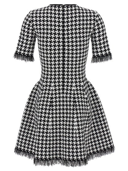Mcqueen Women Houndstooth Dress by Luosophy