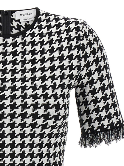 Mcqueen Women Houndstooth Dress by Luosophy