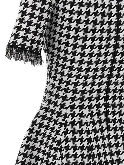 Mcqueen Women Houndstooth Dress by Luosophy