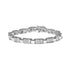 14K White Gold 2.00 Cttw Princess Diamond Invisible Set Link Bracelet (H-I Color, SI2-I1 Clarity) - 7" by Bids.com
