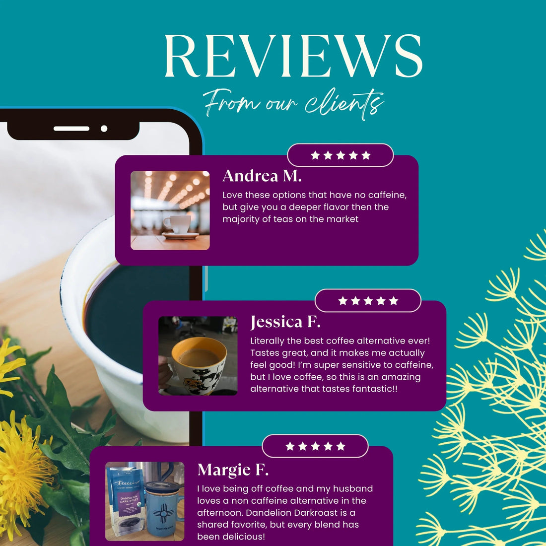Dandelion Dark Roast Herbal Coffee  DestGlow
