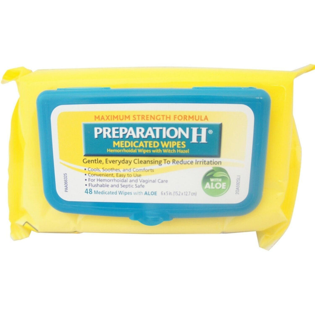 Preparation H Hemorrhoidal Wipes, With Witch Hazel, Medicated, Maximum Strength Formula 