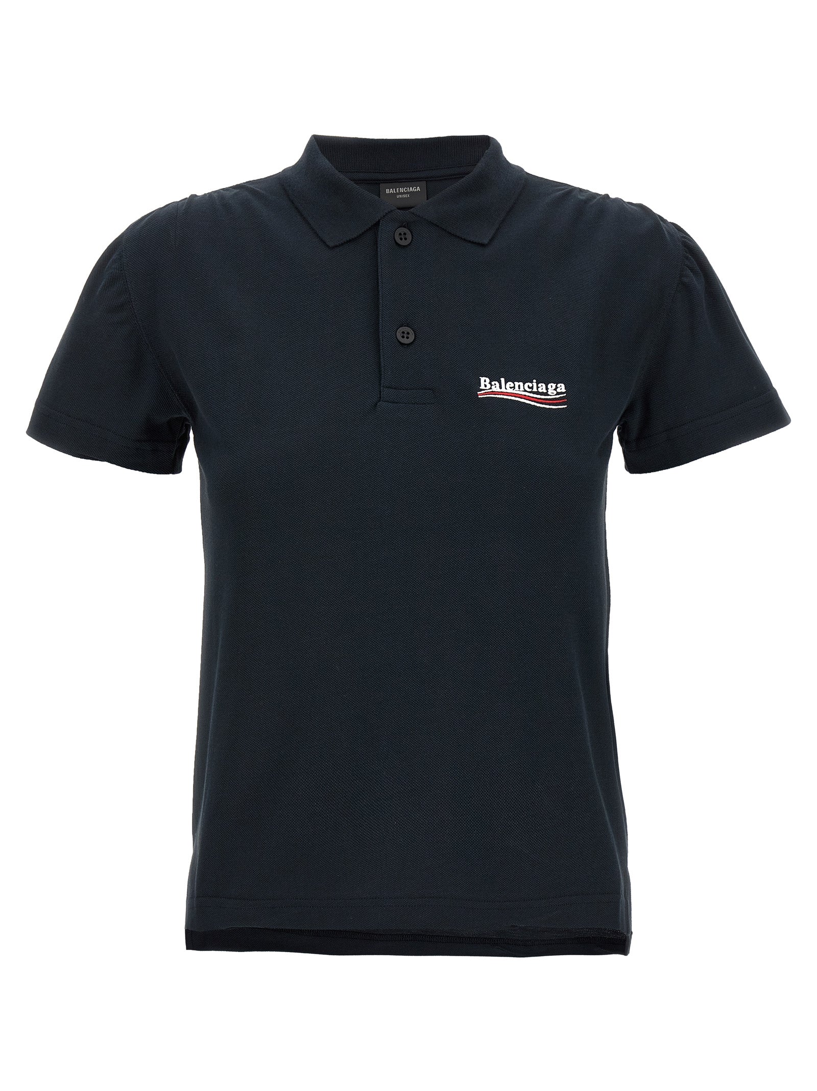 Balenciaga Women Logo Embroidery Polo Shirt by Luosophy