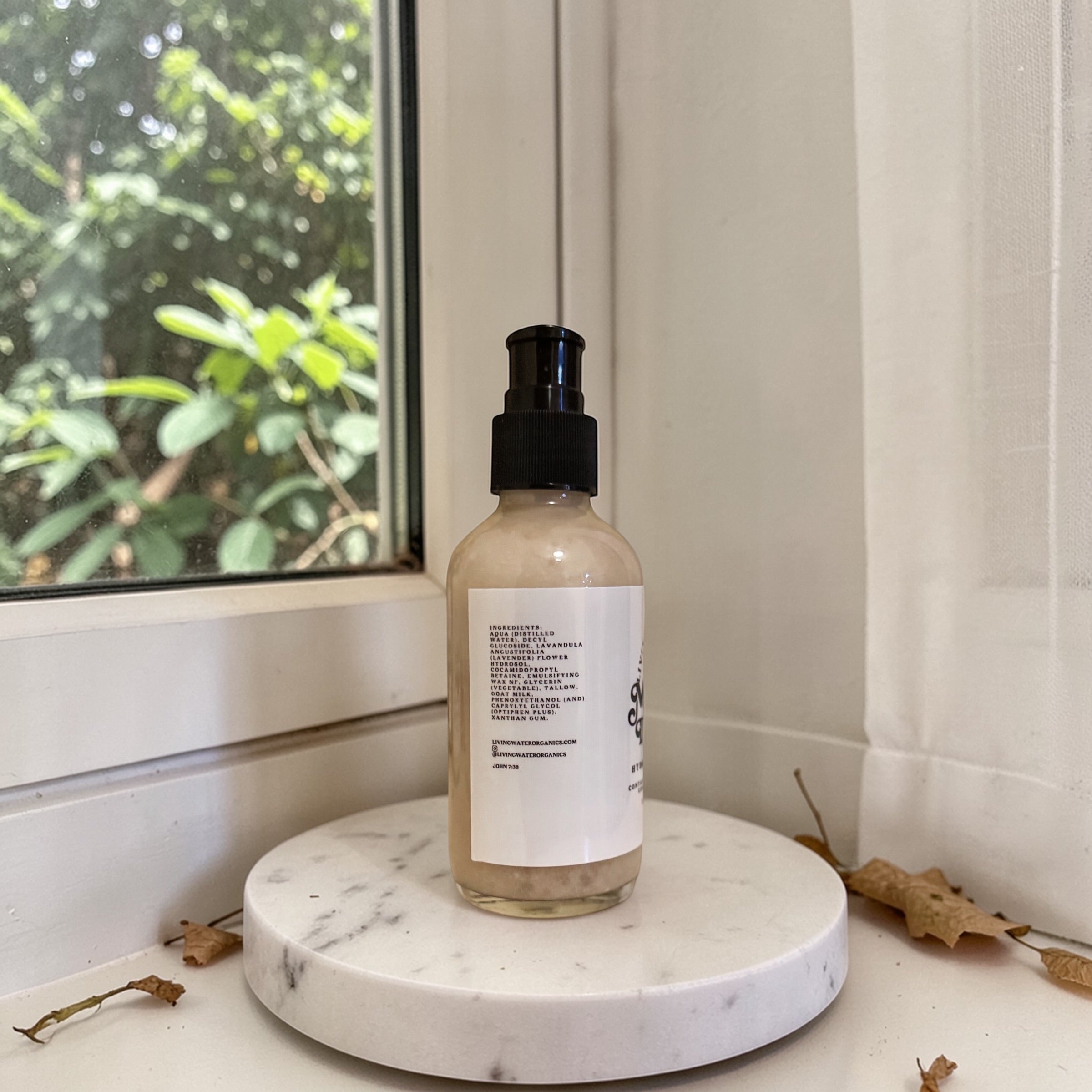 Goat Milk and Tallow Hydrating Shampoo by Living Water Organics