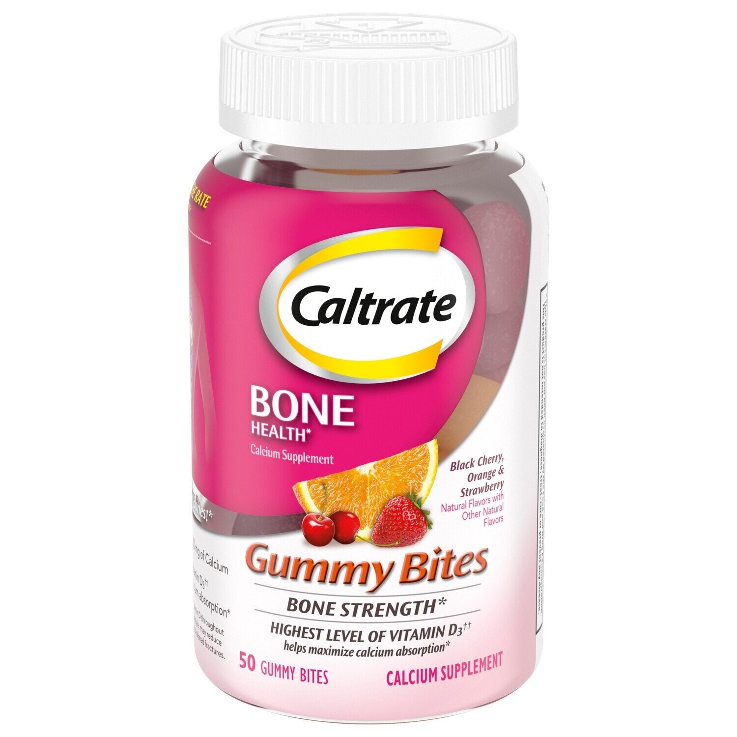 Caltrate Bone Health, Gummy Bites, Black Cherry, Orange &amp; Strawberry by Pasteur Pharmacy